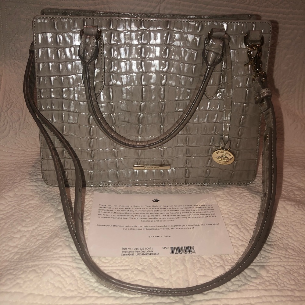 Brahmin Small Camille Warm Gray La Scala